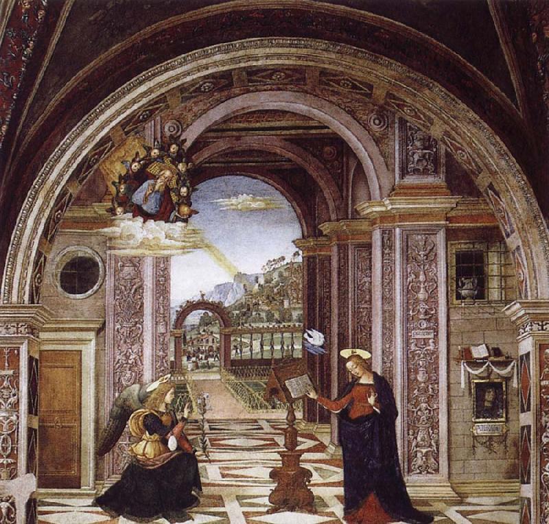 Bernardino Pinturicchio Bernardino Pinturicchio the Verkundigung oil painting picture